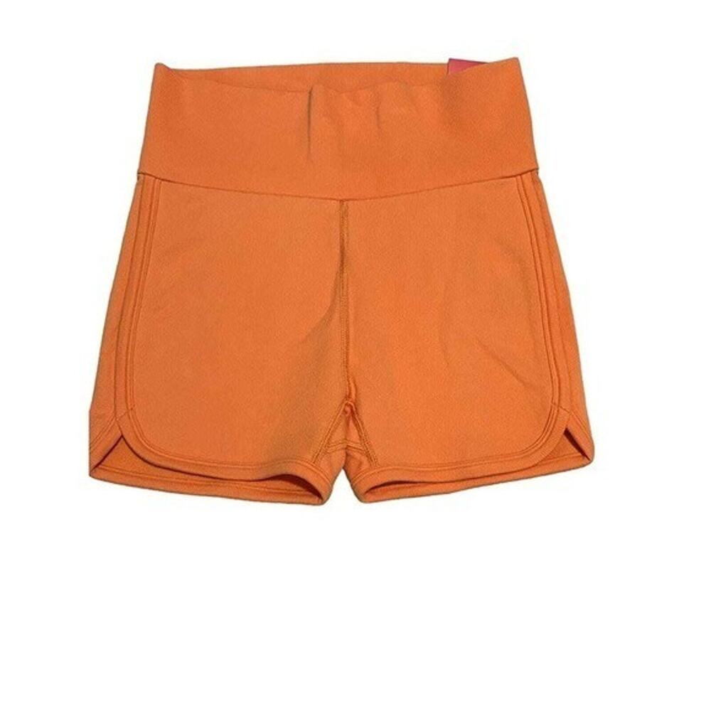 DSG Twitch + Allison 3'' Seamless Ultra High Rise Short Orange Cotton Large NWT